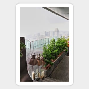 Singapore SkyPark Restaurant in Rain Sticker